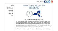 Desktop Screenshot of bayportschoolofmusic.com
